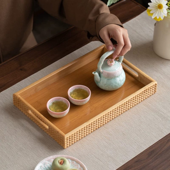 Wooden Tray Set 3 Pcs